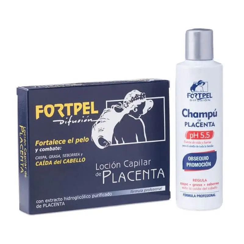 Valquer Pack 6 Viales Placenta 6X15 Ml + Champú Placenta - 200 Ml