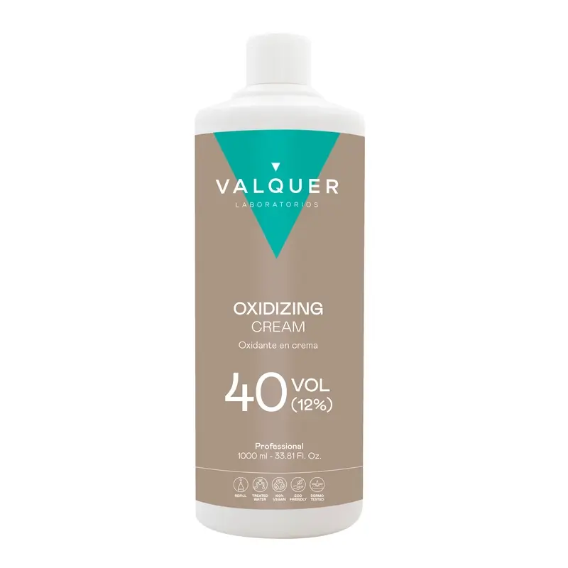 Valquer Agua Oxigenada 40 Vol (12%) – Oxidante Capilar Profesional , 1 L