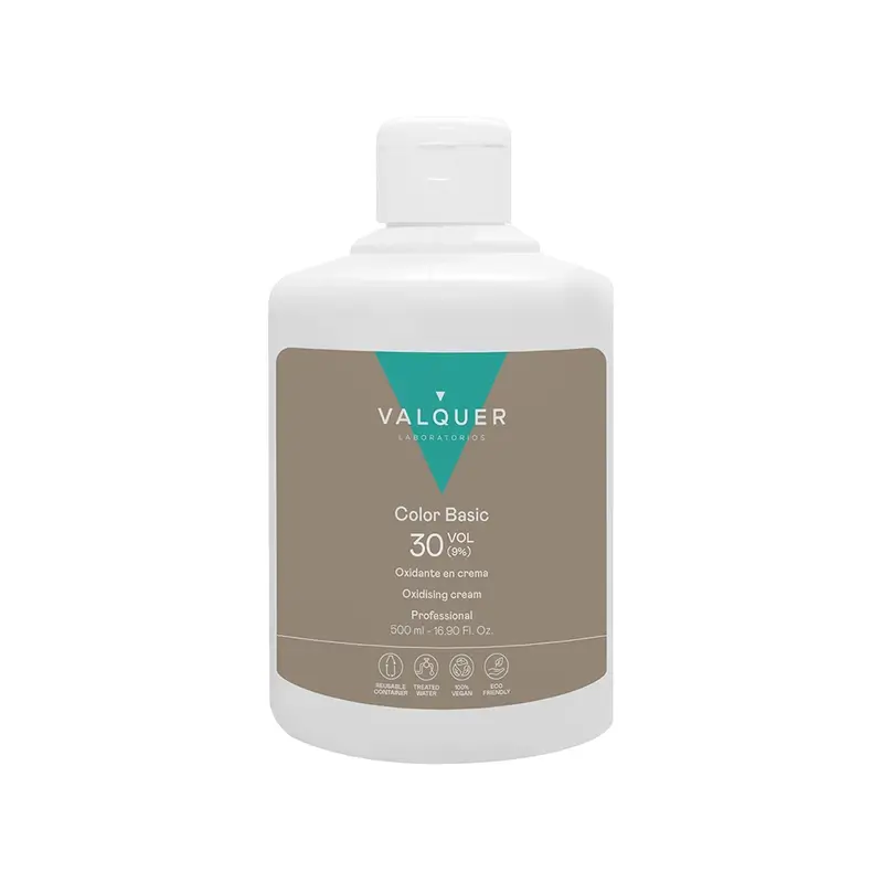 Valquer Agua Oxigenada 30 Vol (9%) – Oxidante Capilar Profesional , 500 ml