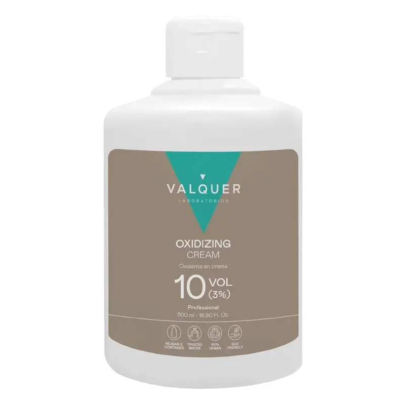 Valquer Agua Oxigenada 10 Vol (3 %) – Oxidante Capilar Profesional , 500 ml