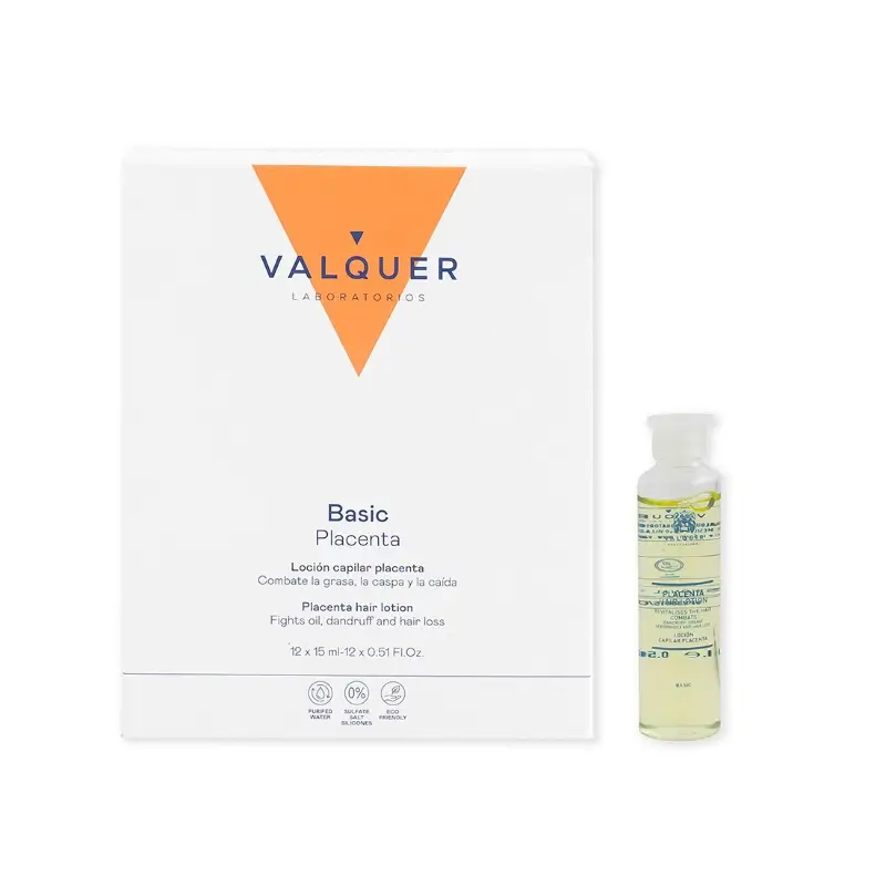 Valquer Loción Capilar De Placenta Vegetal - 12X15 Ml , 180 ml
