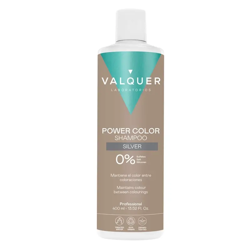Valquer Champú Color Gris - Power Color , 400 ml
