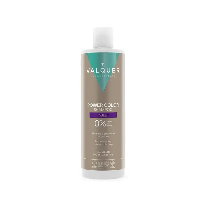 Valquer Champú Color Violeta - Power Color , 400 ml