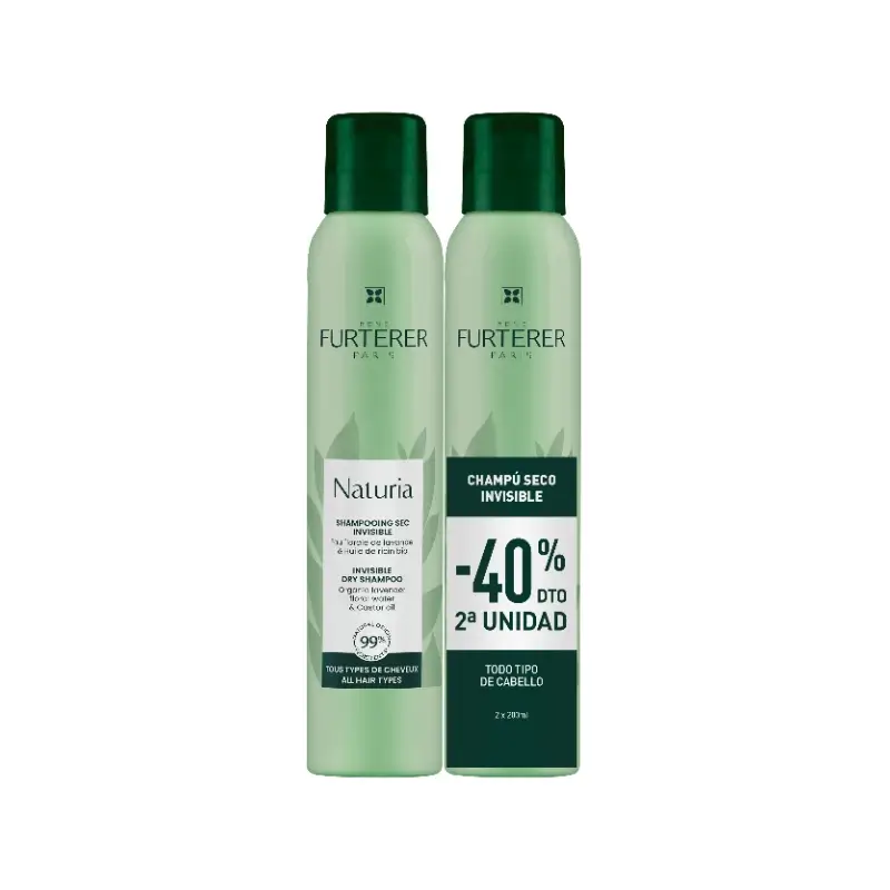 DUO Naturia Champú Seco invisible 2 X 200ML 40%DTO 2ª UD