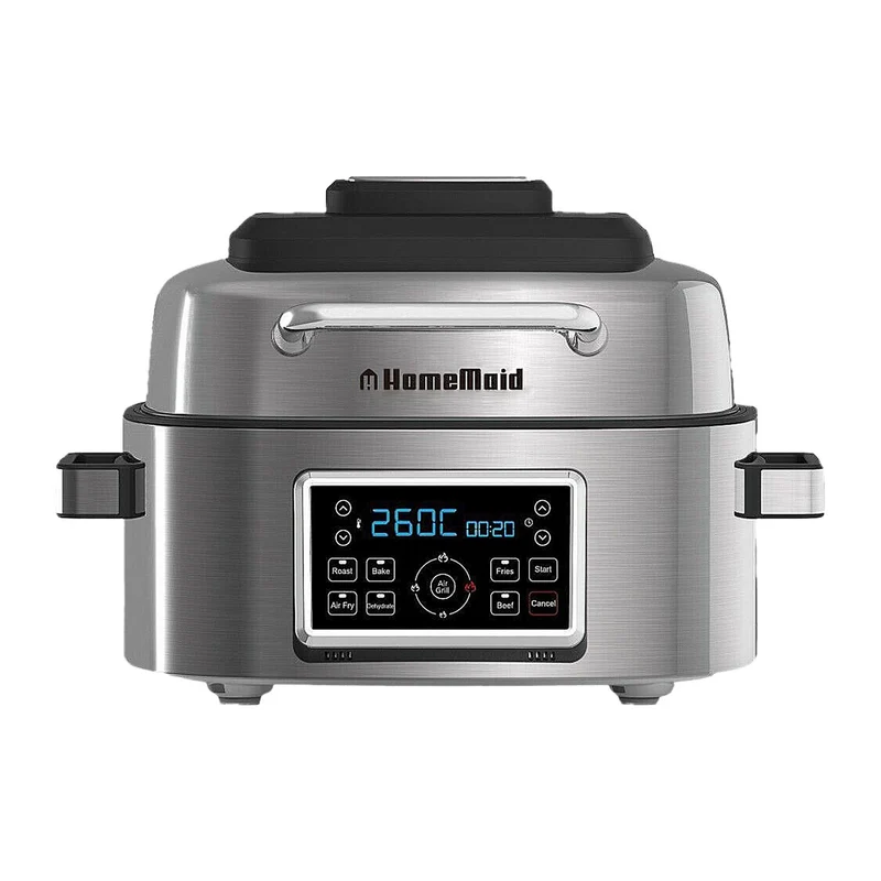 Homemaid Digital 6L Air Fryer and Grill Housing LED Display (Stainless Steel)