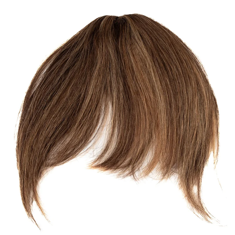 Human Hair Clip in Fringe - #2/10 Chocolate Brown/Caramel