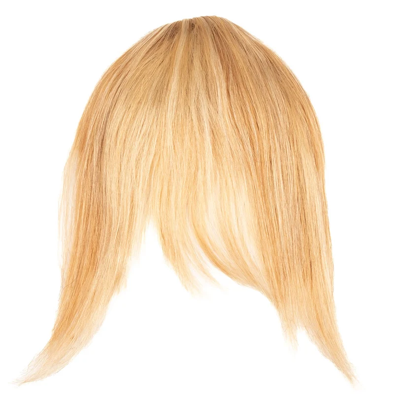 Human Hair Clip in Fringe - #613/10 Light Blonde/Light Caramel