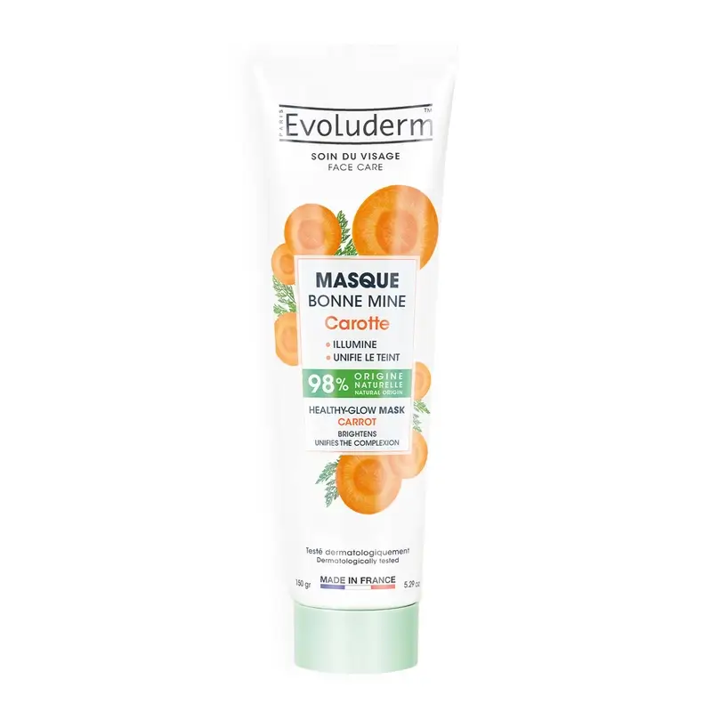Evoluderm Mascarilla Facial Zanahoria, 150 g