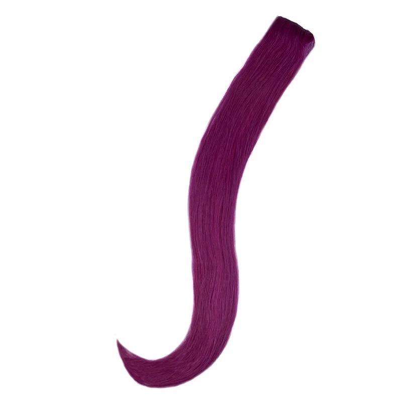 20" Human Hair Single Clip-in - Purple