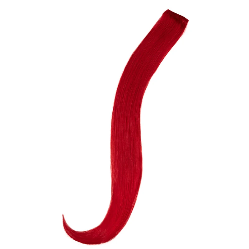 20" Human Hair Single Clip-in - RED