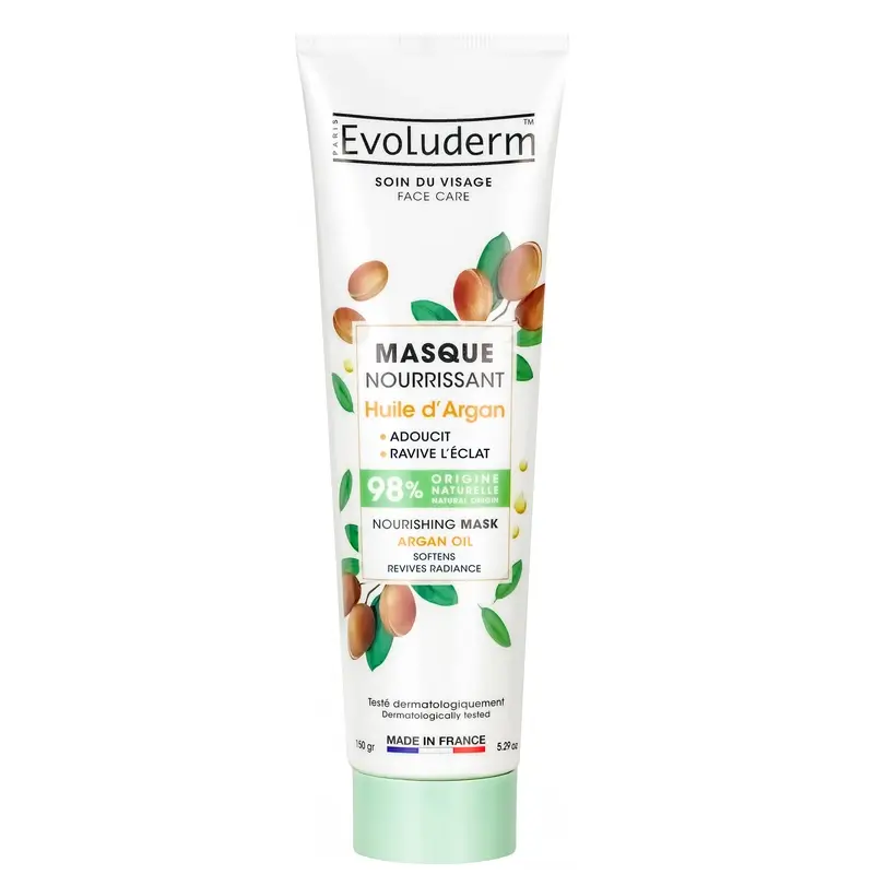 Evoluderm Mascarilla Facial Nutritiva Aceite De Argán - Argán, 150 g