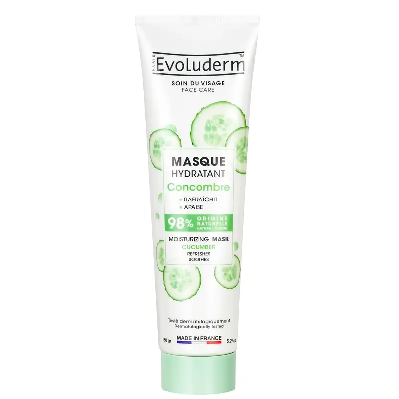 Evoluderm Mascarilla Facial Hidratante De Pepino, 150 g