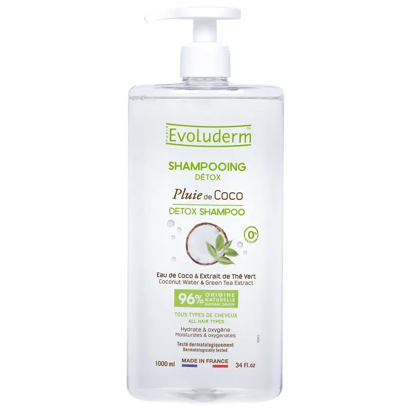 Evoluderm Champú Detox Coco, 1000 ml
