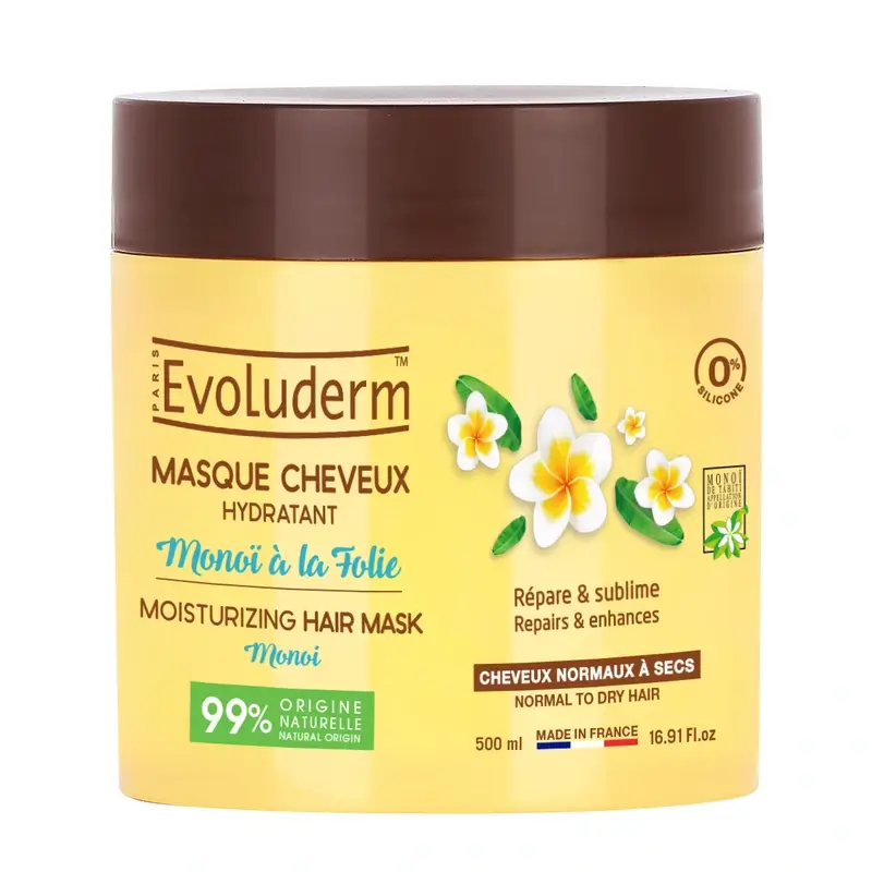 Evoluderm Máscara Capilar Monoi, 500 ml