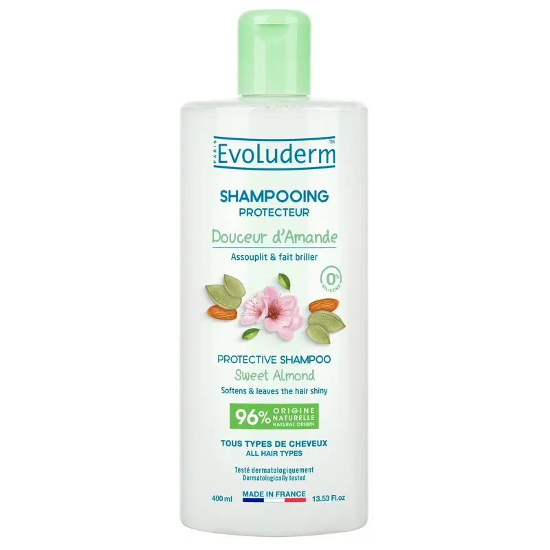 Evoluderm Champú Almendra Dulce, 400 ml