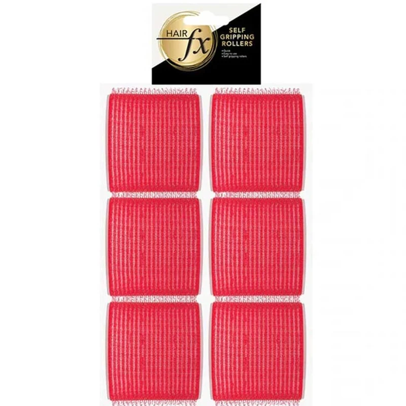Magic Grip Velcro Rollers 6pc 70mm Red