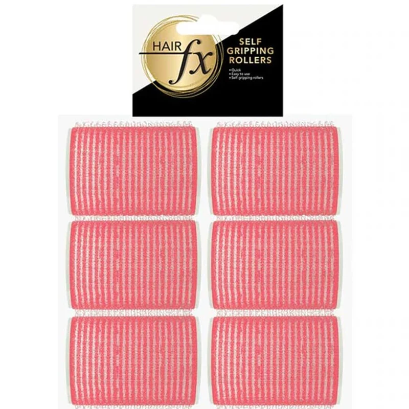 Magic Grip Velcro Rollers 6pc 44mm Pink