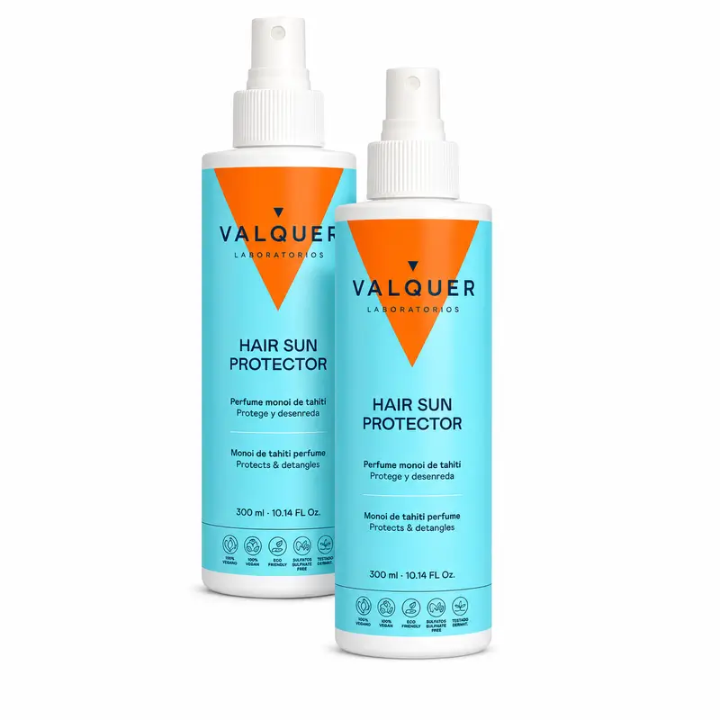 Valquer Sunscreen Protector Solar Capilar, Pack 2 x 300 ml