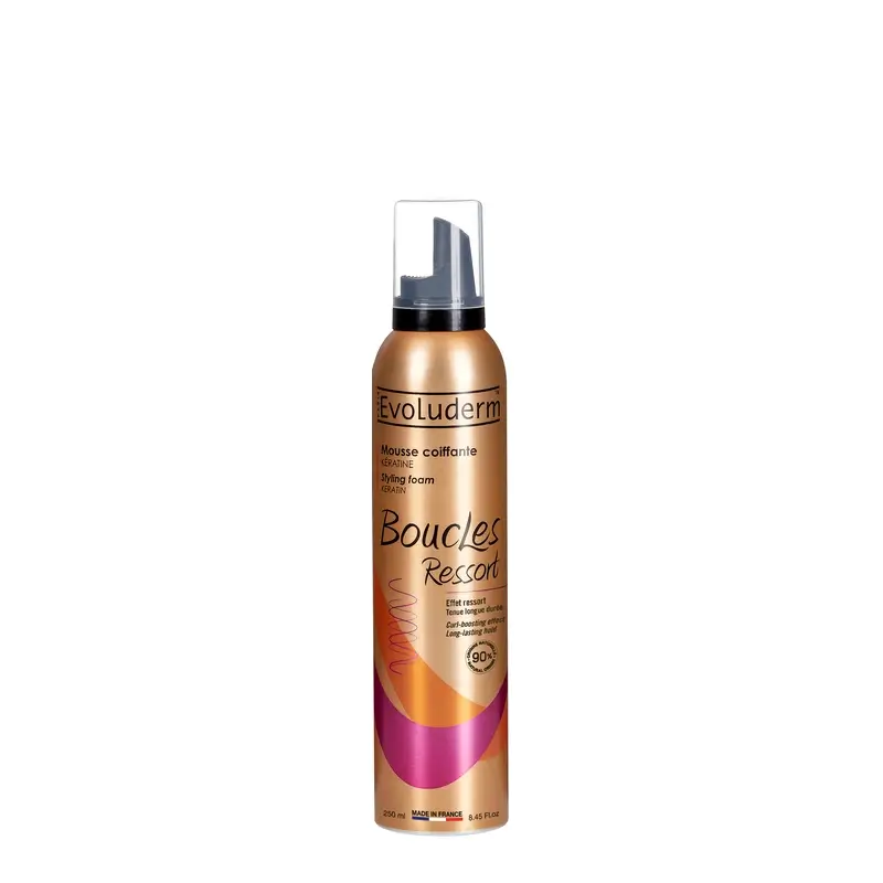 Evoluderm Espuma De Peinado Rizos, 250 ml