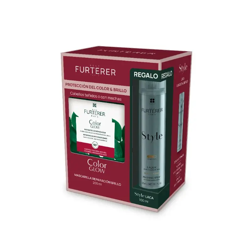 René Furterer Rf Pack Color Glow Mascarilla 200Ml + Style Laca 100Ml