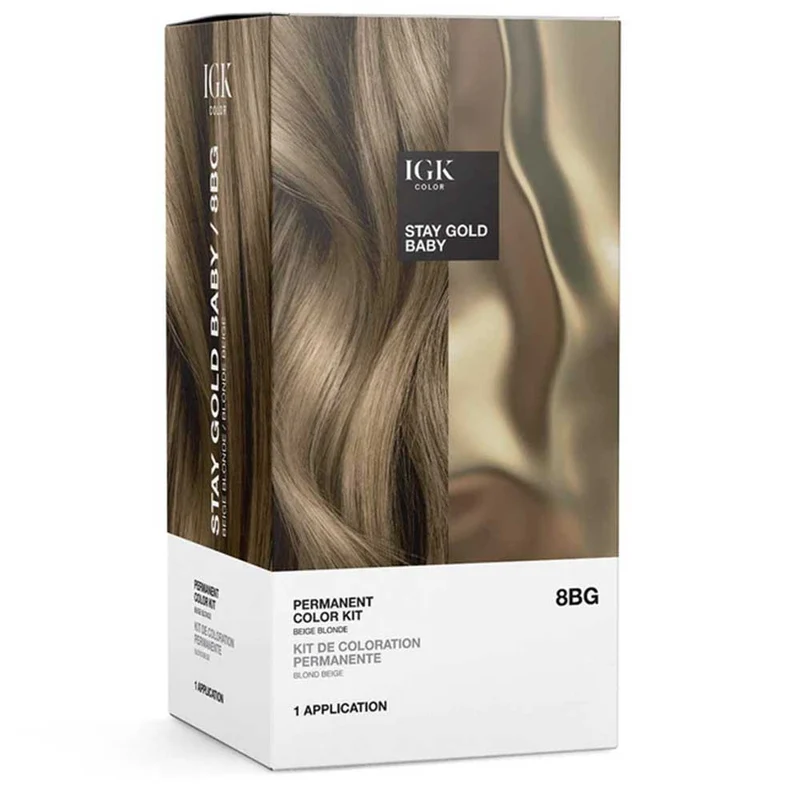 IGK Permanent Color Kit Stay Gold Baby- Beige Blonde
