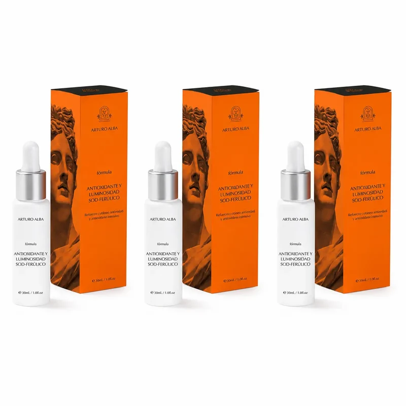 Arturo Alba Formula Antioxidante Y Luminosidad Sod-Ferulico 30Ml , pack 3