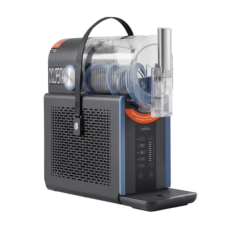 NORDA 2L Slushie Machine Frozen Drink Maker Ice Cream Maker Countertop - Black Blue