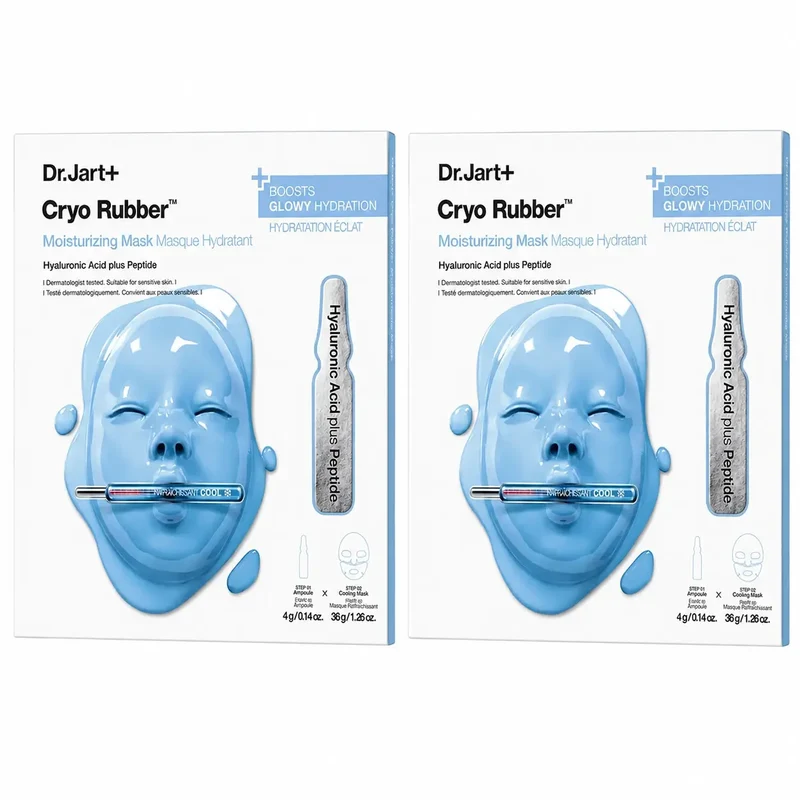 Dr.Jart+ Mascarilla Hidratante Cryo Rubber Moisturizing Mask,pack 2