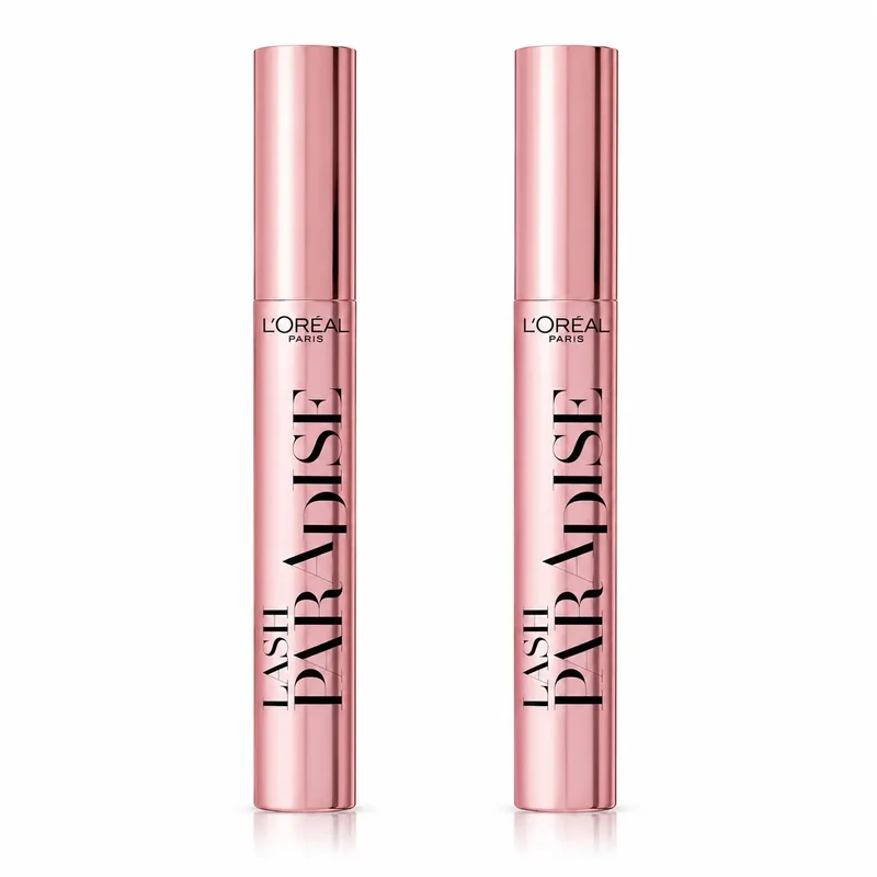 L'Oréal Paris Paradise Extra Black Máscara De Pestañas Volumen Y Longitud , pack 2