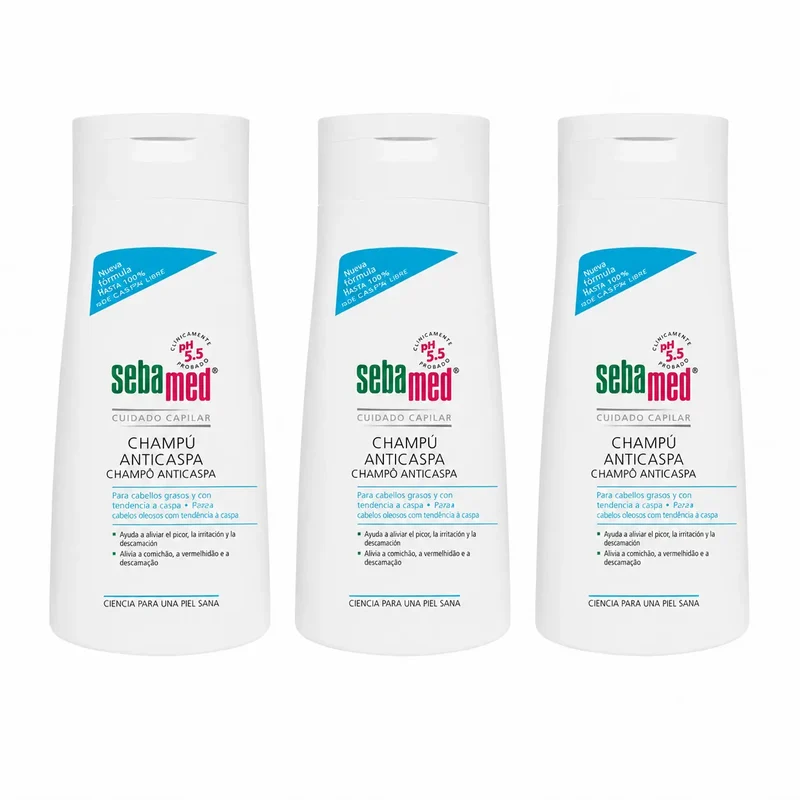 Sebamed Champú Anticaspa 400 Ml , pack 3