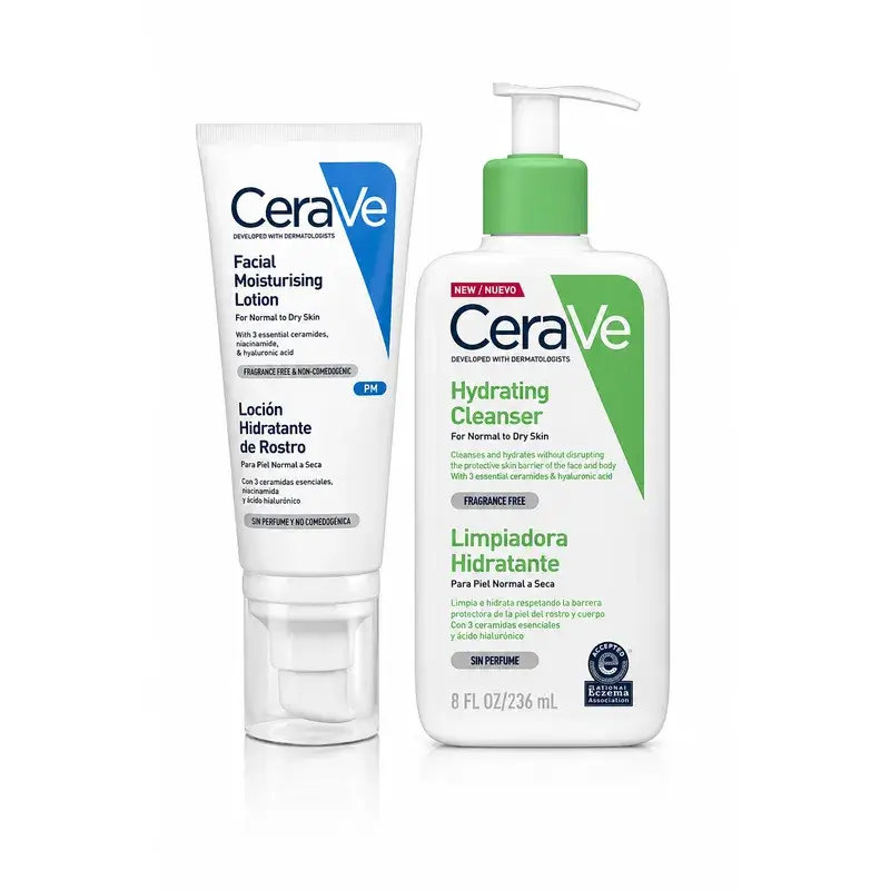 Cerave Cerave Gel Limpiador 236 Ml + Cerave Loción Hidratante De Rostro, 52 Ml