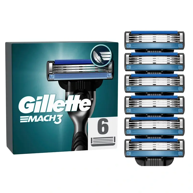 Gillette Mach3 Recambio Hombre, 6 Recambios