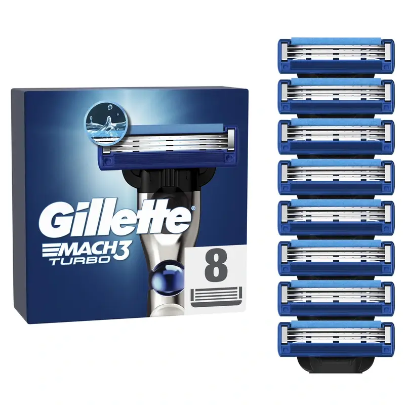 Gillette Mach3 Turbo hombre, 8 Recambios
