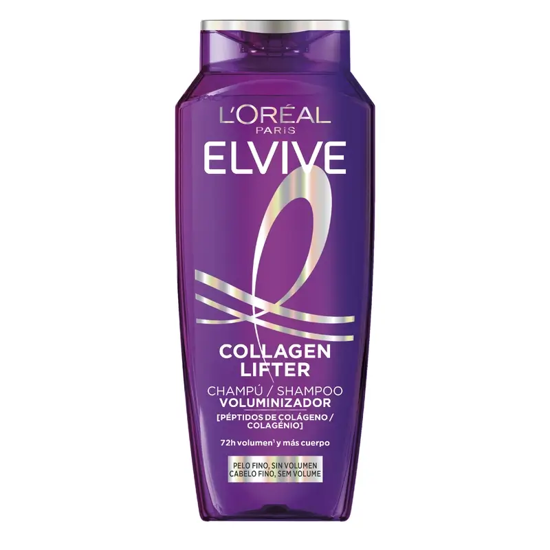 L'Oréal Paris Elvive, Champú Voluminizador, Con Péptidos De Colágeno, 700 ml