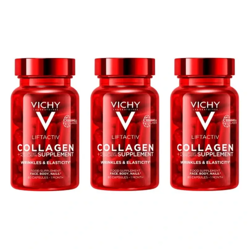 Vichy Liftactiv Colágeno Antiedad Con Vitaminas Y Minerales, 3X60 Cápsulas