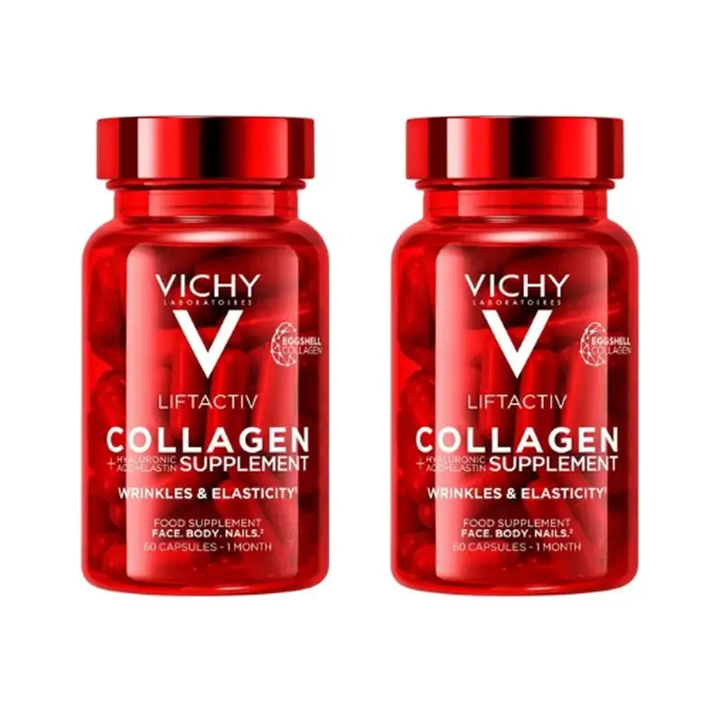 Vichy Liftactiv Colágeno Antiedad Con Vitaminas Y Minerales, 2X60 Cápsulas