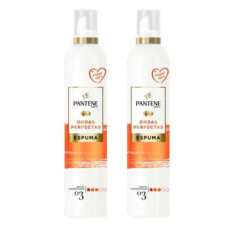 Pantene Pro-V Espuma Nutritiva Cabello Ondas Perfectas, Pack 2 x 300 Ml