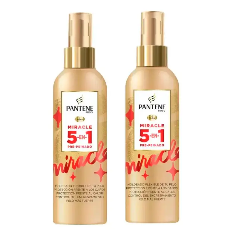 Pantene Pro-V Miracle 5 En 1 Pre-Peinado Spray, Pack 2 x 200 Ml