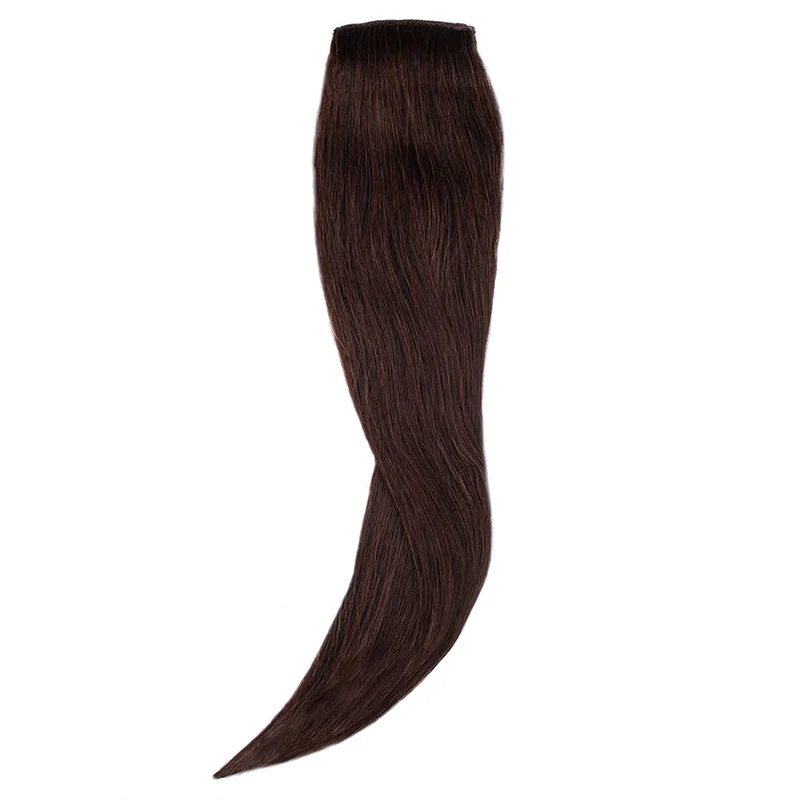 20" Human Hair 2 Clip-in - #2 Chocolate Brown