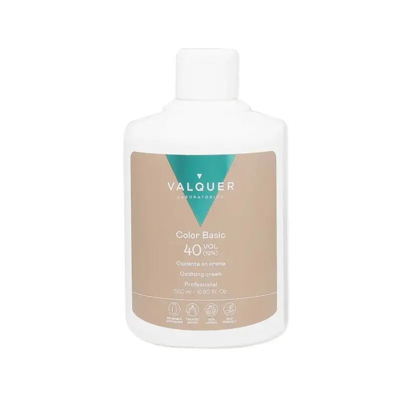 Valquer Agua Oxigenada 40 Vol (12%) – Oxidante Capilar Profesional , 500 ml