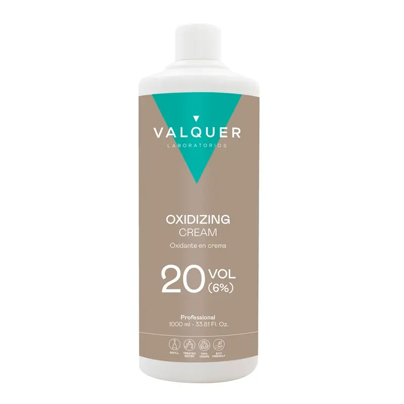 Valquer Agua Oxigenada 20 Vol (6 %) – Oxidante Capilar Profesional , 1 L