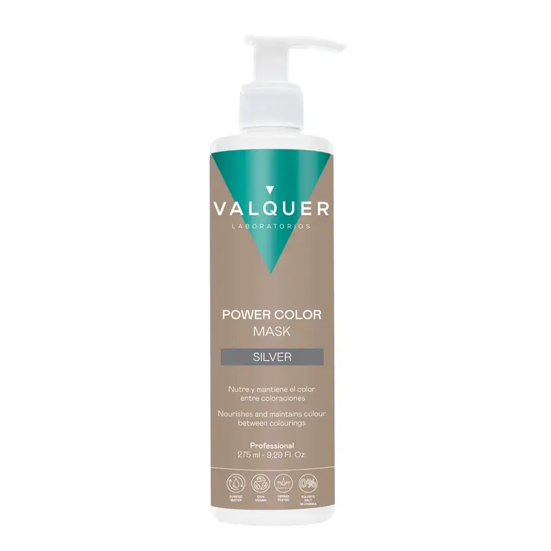 Valquer Mascarilla Color Gris Plata - Power Color , 275 ml