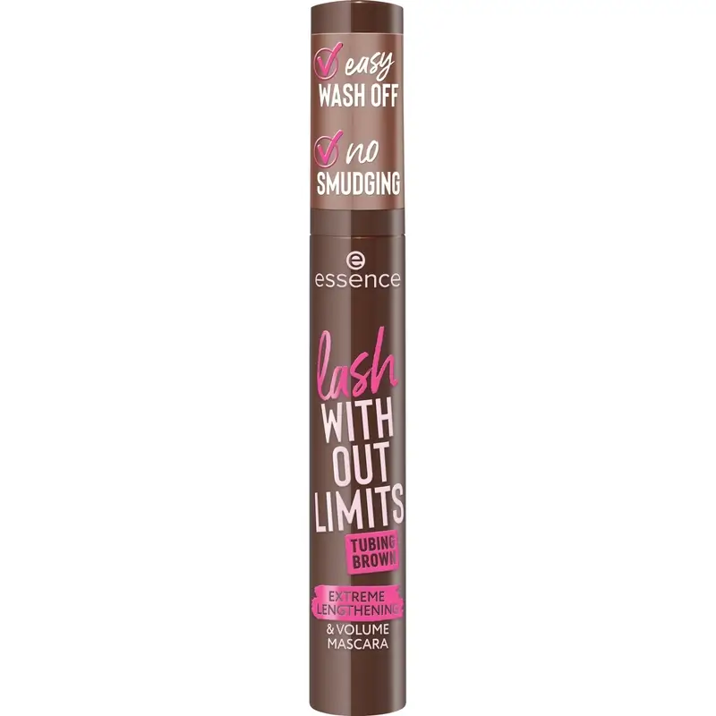 Essence Máscara De Pestañas Marrón Lash Without Limits Tubing Extreme Lengthening & Volume 05 , 13 ml