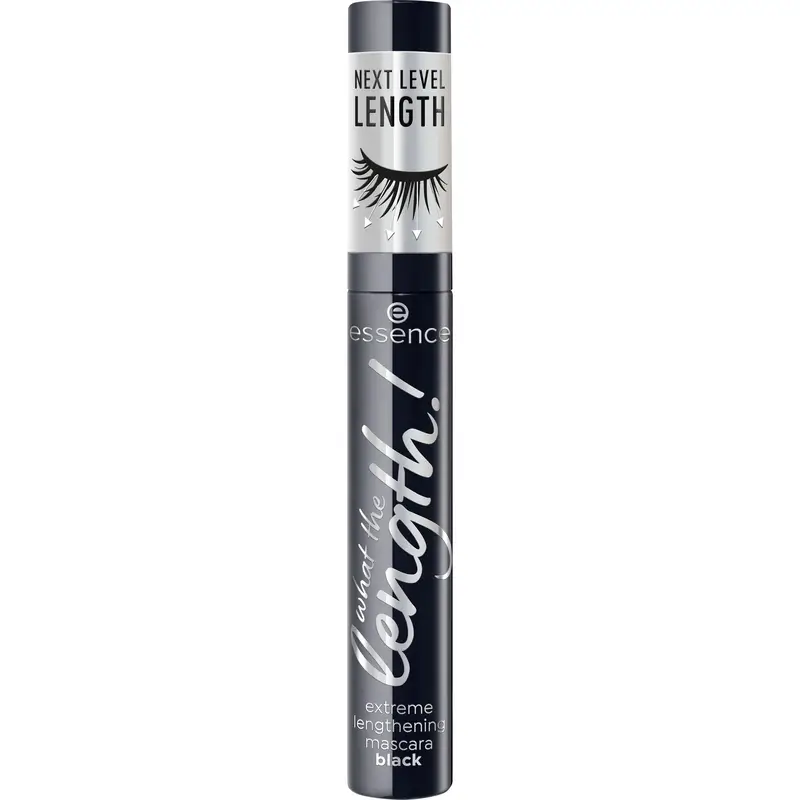 Essence Máscara De Pestañas Negra What The Length! Extreme Lengthening 01, 10 ml