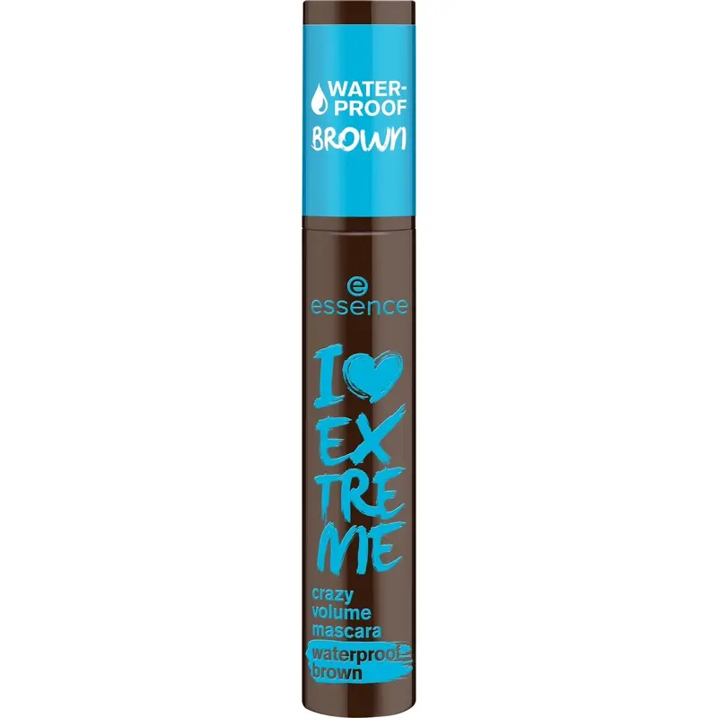 Essence Máscara Pestañas Waterproof Marrón I Love Extreme Crazy Volume 01, 12 ml