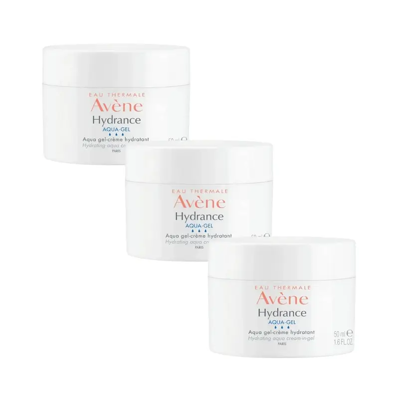 Avène Hydrance Aqua Gel Crema, 3X50 Ml