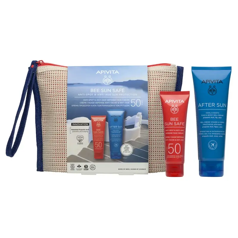 Apivita Bee Sun Safe Crema Antiedad Y Antimanchas Spf50, 50 ml