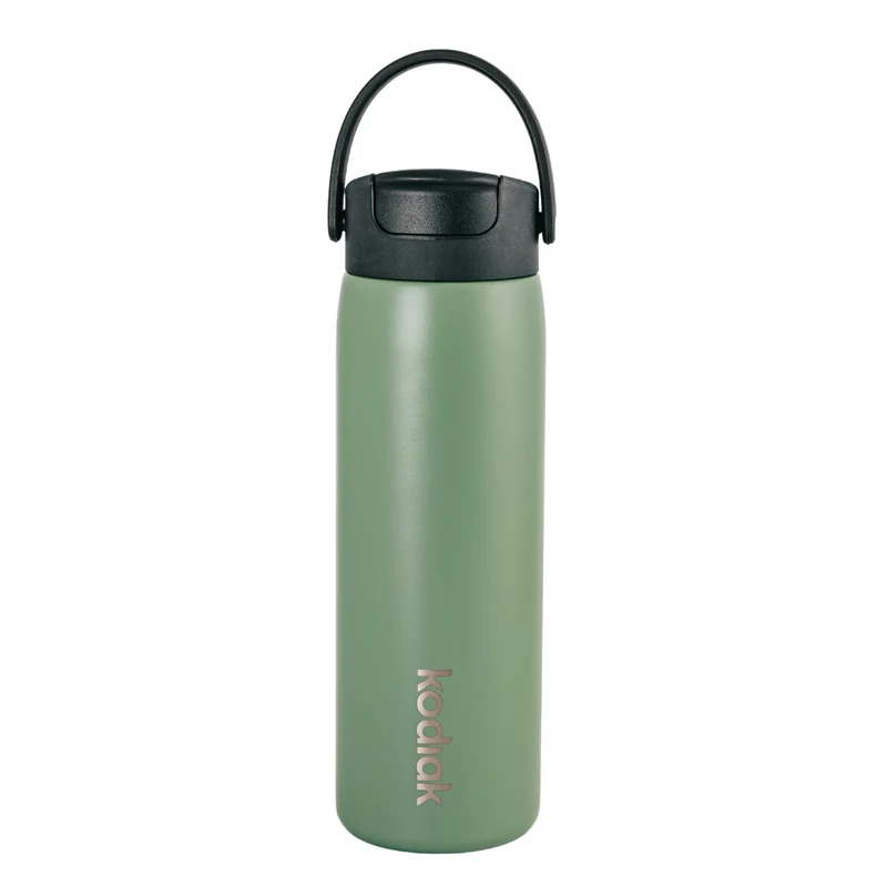 Kodiak Impact 710ml Insulated Stainless Steel Bottle with Straw Lid - Green Matte