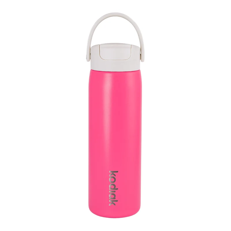 Kodiak Impact 710ml Insulated Stainless Steel Bottle with Straw Lid - Pink Pop