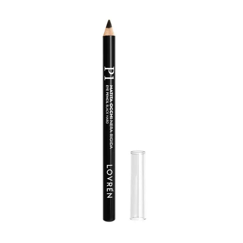 Lovrén P1 Lápiz Ojos Negra Rígida, 1,1 gr